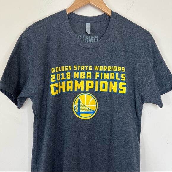Golden State Warriors 2018 NBA finals champions gray short sleeve tee shirt - Picture 3 of 6